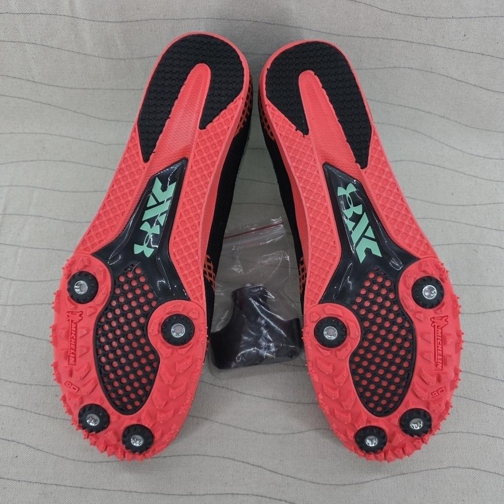 Under Armour Unisex UA Brigade XC 2 Cross Country Spikes 3025462-002 - M 8/W 9.5 - Picture 9 of 11